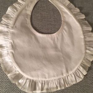 Sarah Louise ivory silk bib